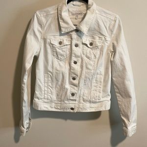 Loft white Denim Jacket.